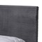 Baxton Studio Abberton Modern and Contemporary Grey Velvet and Gold Metal Queen Size Panel Bed 220-12849-ZORO - alternate 6